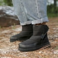 thumbnail image 2 of BOBOGOJP Toddler Boys Girls Snow Boots Winter Shoes Warm Lined Waterproof Black for Size 10, 2 of 9