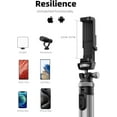thumbnail image 5 of Metal Phone Tripod Stand, 67" Tripod for Phone with Remote & Lightweight Camera Tripod Stand, Sturdy Extendable Cell Phone Tripod for iPhone/Android, 5 of 6