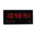 thumbnail image 1 of Reloj de pared LED digital grande ", 12 / 24H, Calendario Mes Fecha año Día, Temperatura interior, Reloj, 1 of 9