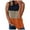 Orange, variant on Viikei Tank Top for Women Sleeveless Tops Plus Size Casual Color Splicing Sleeveless Round Neck Pullover Slim Tank Tops