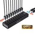 thumbnail image 3 of Hub USB 3.2 a tipo A, tipo C SmartDelux de 10 Gbps con 10 puertos, 3 of 8