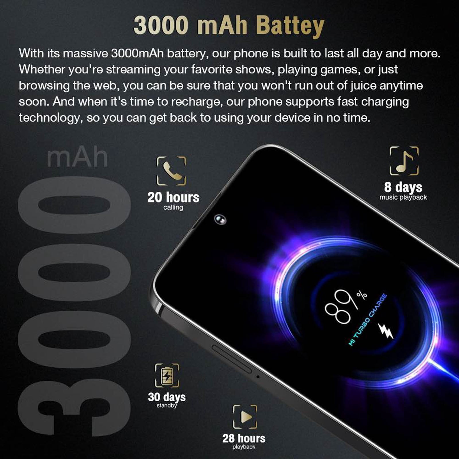HOMBOTI Cell Phone Clearance Unlocked Phone Smartphone With Android Memory 2GB+16GB 6.8Inches 3G SC7731E Quad-Core CPU Front Camera2MP + Rear Camera 2MP