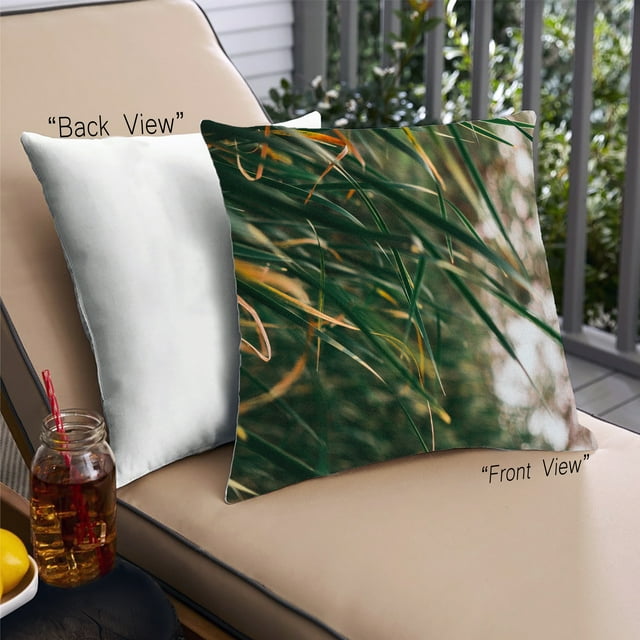 Ahgly Company Plants Grass Coussin d'Extérieur 18 Pouces par 18 Pouces