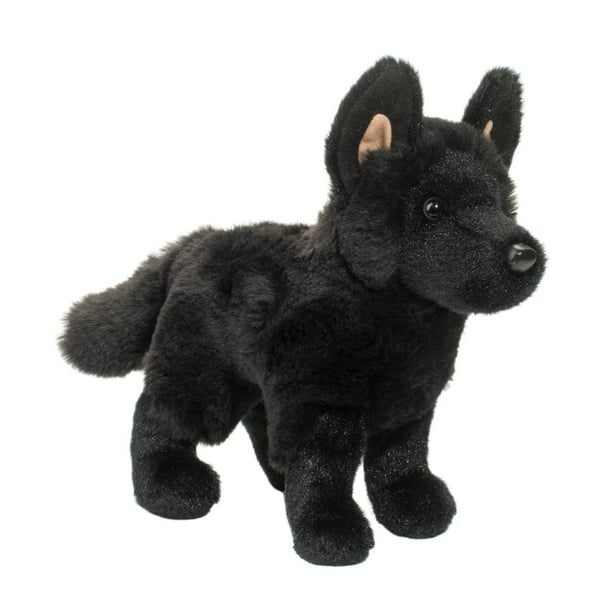 Peluche de peluche Douglas Harko Black German Shepherd