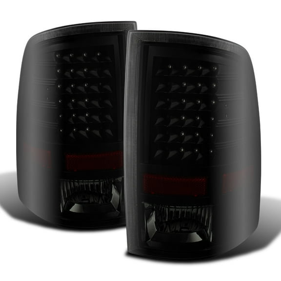 Black Smoke 2009-2018 Dodge Ram 1500 2010-2018 2500/3500 LED Tail Lights Lamps