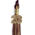 thumbnail image 4 of Maroon/Antique Gold Mixed Color Graduation Tassel with Gold Date Drop, 4 of 5