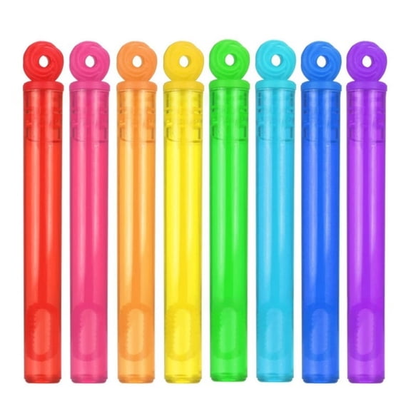 Luckky 8 Colors Mini Bubble Wands Assortment Party Favors Toys ,Summer Outdoor Gifts for Girls Boys