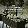 thumbnail image 4 of Keter Splendor 31.7 Gallon Raised Garden Bed with Self Watering Planter Box for Growing Vegetables, Brown, 4 of 11