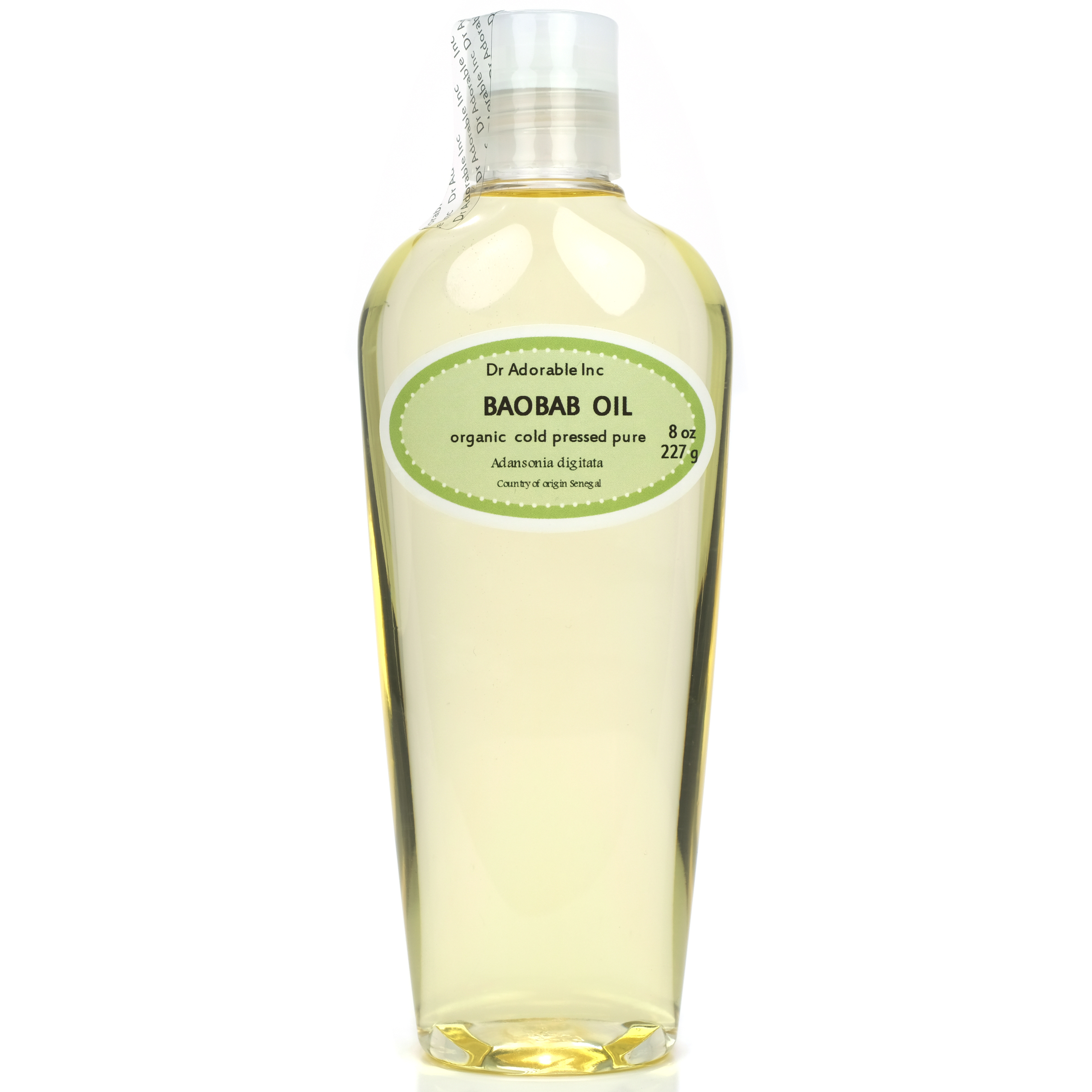 Dr Adorable - 8 oz - Baobab Oil - 100% Pure Organic Cold Pressed Natural Hair Skin Care Anti Aging
