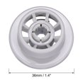 thumbnail image 2 of Uxcell 8set 165314 Dishwasher Wheel Lower Rack For Rack Roller Replacement Part PS8697067 420198 423232 AP2802428, 2 of 5