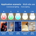 thumbnail image 4 of Ampoule Intelligente LED WiFi Contrôle Vocal Couleur Réglable Supporte AlexaGoogle RGBWW (9W) Multi-Couleur Ampoule Intelligente, 4 of 6