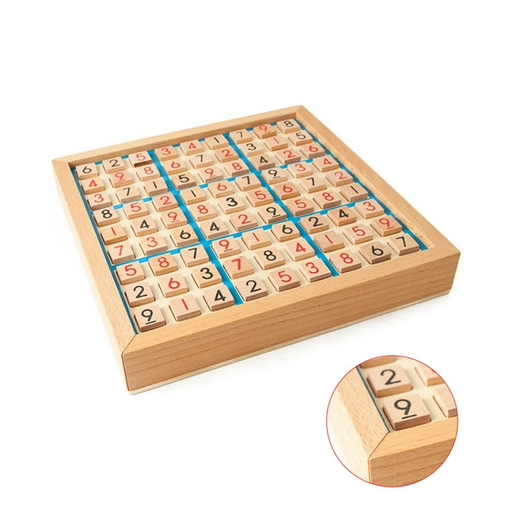 Madeira Sudoku Nine Square Grid Jogo Xadrez Crianças's Raciocínio Lógico  Pensamento Puzzle Board Jogo De Brinquedo