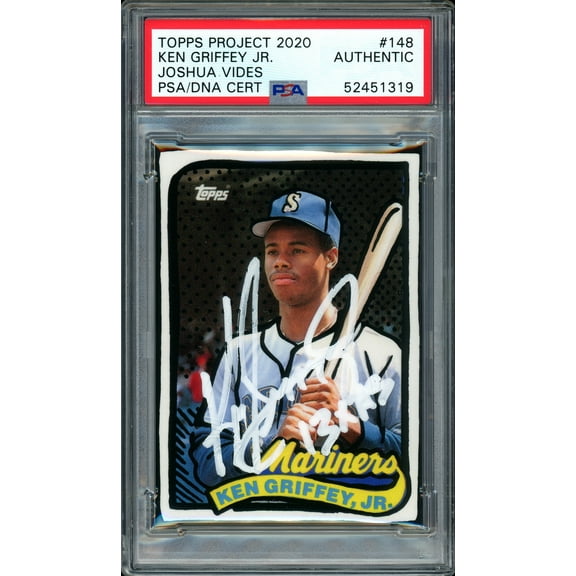 Ken Griffey Jr. Autographed Topps Project 2020 Joshua Vides Card #148 Seattle Mariners "13x AS" #1/1 PSA/DNA #52451319