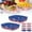 Light blue, variant on 24 Pcs 4th of July Food Trays – Patriotic Paper Snack Boats for Chips, Nachos & Candy | Red White Blue American Flag Party Supplies for Independence Day, Memorial Day & USA Themed Celebrations