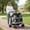 Gray, variant on Choco Moon Foldable Double Pet Stroller with Adjustable Sunshade and Storage Basket, Pet Carrier with Wheels, Pet Gear Stroller-Navy