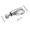 thumbnail image 2 of Unique Bargains 7.5mm Open Picture Hanging Wire Hook Electroplating Copper Hooks 4Pack, 2 of 5