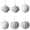 thumbnail image 6 of Christmas Ball Ornaments White Shatterproof Clear Large Plastic Christmas Tree Decoration, Delicate Hanging Ornaments for Xmas Party, Wedding, Holiday and Home Decor(80mm/3.14"),1Pcs, 6 of 9