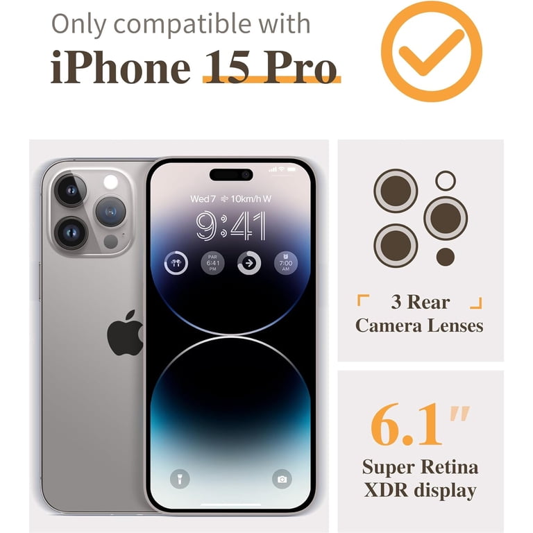 Apple iPhone 15 Pro 128GB ケース付き Entronix Phone Case for MagSafe iPhone 15 Pro, Heavy Duty