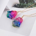 thumbnail image 4 of Collar Con Colgante De Cristal De Piedra Natural Para Mujer, Collar Con Colgante De Roca De Arco Iris De Piedra De Cristal Natural, Joyería De Piedras Preciosas Con Envoltura De Alambre Completo 1 Uds Cateissary AP005931-00, 4 of 6