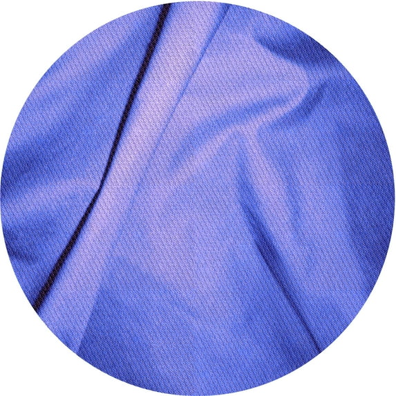 Ahgly Company Indoor Round Patterned Purple Mimosa Purple Area Rugs, 4' Round