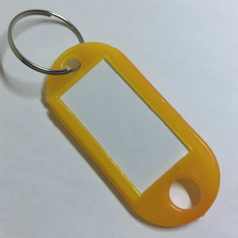 AkoaDa 17Pcs Colorful Plastic Cool Key Ring Tags Key Ring Id Identity