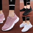 thumbnail image 3 of huanledash Casual Women Lace-up Sports Running Shoes Anti Skid Breathable Mesh Sneakers, 3 of 8