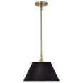 thumbnail image 3 of 60/7411 Nuvo Lighting Dover - 1 Light Medium Pendant In Mid-Century Modern Style-10 Inches Tall and 13.75 Inches Wide-Black/Vintage Brass Finish, 3 of 5