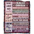 thumbnail image 1 of LHSHID to My Sister Blanket Birthday Gifts Quilt Ultra Soft Micro Fleece Throw Blankets for Thanksgiving Christmas Bed Sofa Travel Beach 50x60in, 1 of 6
