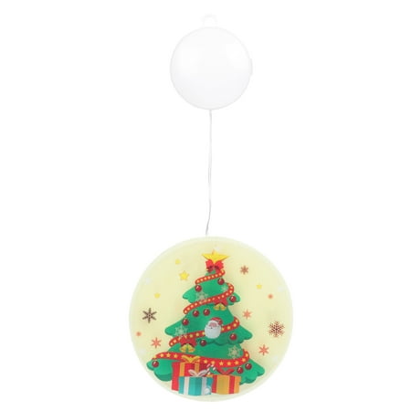

1Pc Christmas LED Hanging Light Round Christmas Window Hanging Light Board
