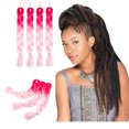 thumbnail image 1 of SAYFUT 24" Synthetic Hair Ponytail Afro Twist Braids Kanekalon Jumbo Braiding Ombre Crochet Braids(3-4 Bundle/Packs), 1 of 5