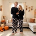 thumbnail image 6 of Nibbcoa Family Matching Halloween Pajamas Long Sleeve Tops and Ghost Print Pants, 6 of 9