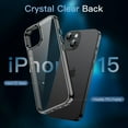 thumbnail image 4 of JETech 5 in 1 Case for iPhone 15 6.1-Inch with 2-Pack Each Tempered Glass Screen Protector and Camera Lens Protector, Non-Yellowing Shockproof Bumper Phone Cover (Black), 4 of 7