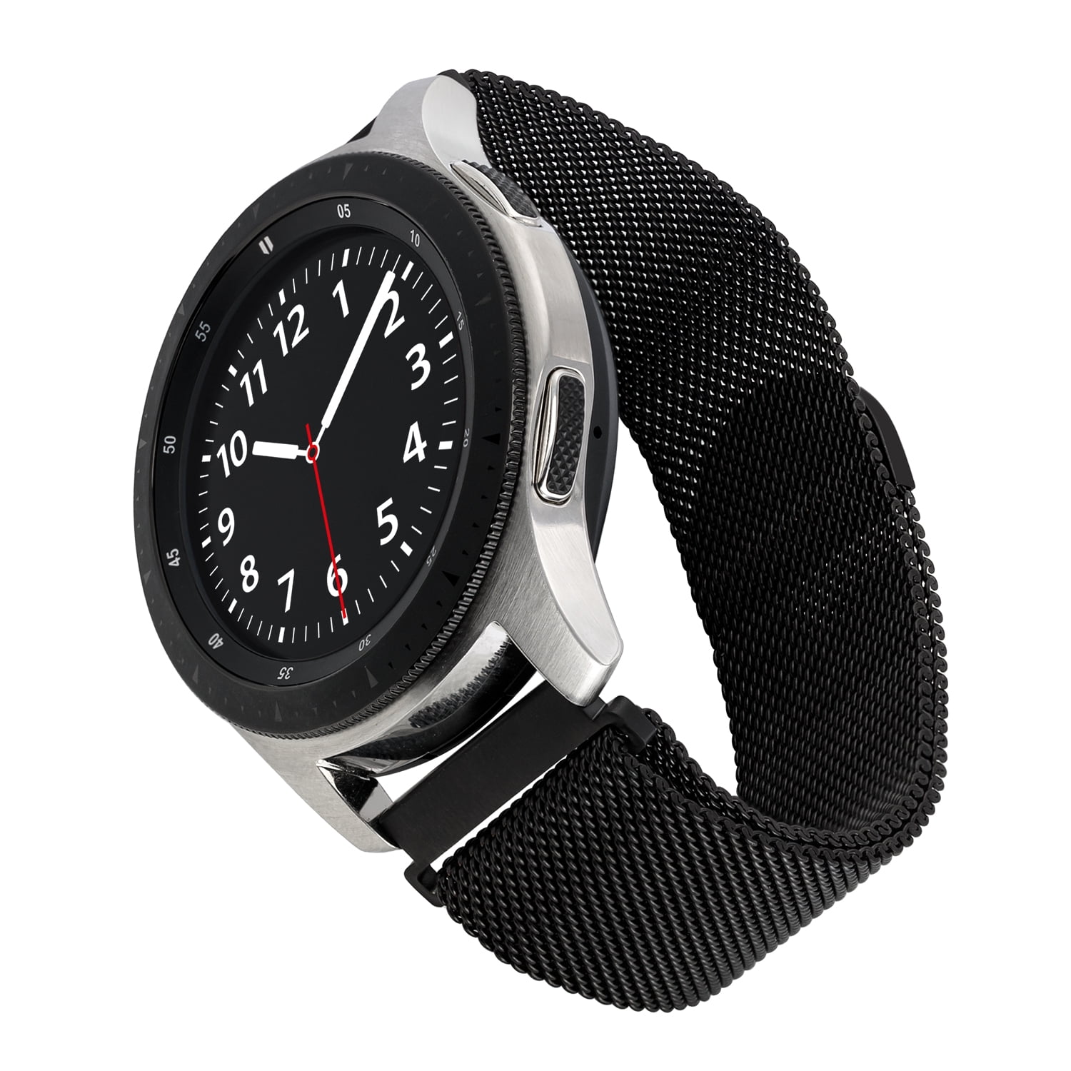 WITHit Black Stainless Steel Mesh Band for 20mm Samsung Universal Watch