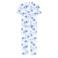 thumbnail image 5 of SwiftWear Relaxed Pajams Set 2 Piece V-neck Top with Floral Prints, 7Inch Mid-Calf Capris (Elastic Waist & Pockets) - Stylish & Comfy Sleepwear, 5 of 6