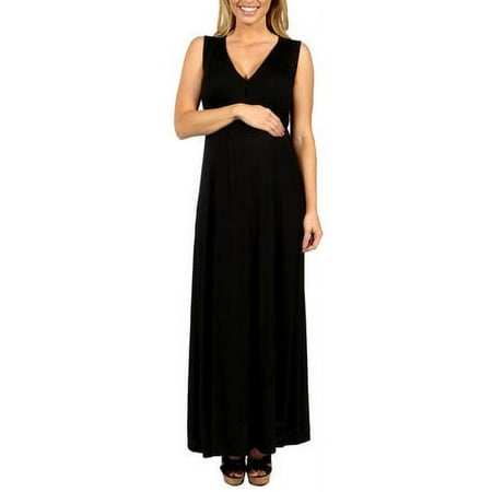 Island Fire Maxi Maternity Dress
