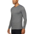 thumbnail image 2 of 32 DEGREES Men's Heat Long Sleeve Scoop Neck Tee 2-Pack (XL, White/Grey), 2 of 5