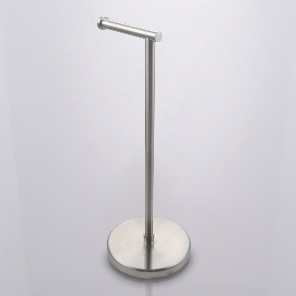 Sus304 Stainless Steel Brushed Brass Finish Bph284s1 Bz Kes Toilet Roll Holder Standing Tissue Paper Dispenser With Modern White Marble Base Storage Organisation Bathroom Toilet Paper Storage Containers