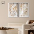 thumbnail image 3 of Golden Luxe Abstract Duo 2 Panel Set Shadowbox Print Gold Wall Art by Art Remedy, White Frame, 21 x 31, 3 of 6