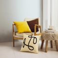 thumbnail image 2 of Geometric Printed Pillow Cover Cotton Cushion Covers Pillows for Case turmeric, 2 of 4