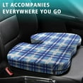 thumbnail image 4 of Premium Plaid Pattern Memory Foam Seat Cushion Ergonomic Chair Pad for Office Chair, Car, Airplane & Bleachers Sciatica, Tailbone Hip & Back Pain Relief - Chair Cushion for Long Office Workers., 4 of 5