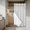 Gray, variant on Pure Apricot No Hook Shower Curtain Waterproof, Bathroom Curtains with Snap in Liners and See Through Top Window, Simple Solid Color Hotel Style Bathtub Curtains Shower 54"Wx78"L