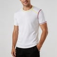 thumbnail image 2 of JIAYUE Men's T Shirt Relaxed Fit Casual Fashion Round Neck Casual Short Sleeve Tees Everyday Soft Lightweight Breathable For Outdoor Workout And Sport Wear, 2 of 4