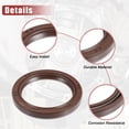 thumbnail image 3 of Unique Bargains 2pcs Engine Crankshaft Seal No.9031138059 for Toyota Corolla 1998-2008 for Scion XB 4 Cyl 2.4L 2008-2013 Brown, 3 of 6