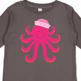 thumbnail image 4 of Inktastic Octopus Ocean Sea Creature Girls Girls Long Sleeve Toddler T-Shirt, 4 of 5