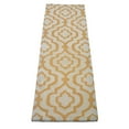 thumbnail image 6 of Rugsotic Carpets Hand Tufted Wool Eco-Friendly Area Rugs - 2'6''x10', Runner, White Gold, Modern Contemporary Design, High Pile Handmade Anti Skid Rugs for Living Room, Bed Room (K00539), 6 of 6