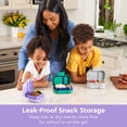 thumbnail image 2 of Bentgo Kids Snack - 2 Compartment Leak-Proof Bento Box Container for Snacks and Small Meals, Easy-Open Latch, Dishwasher Safe, BPA-Free for School, Daycare, & Sports - Ideal for Ages 3+ (Purple), 2 of 8