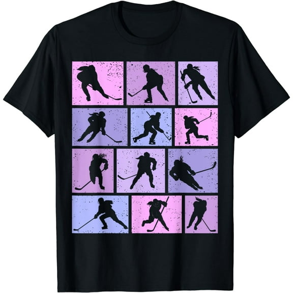 Hockey Girls Ice Hockey Women Youth Kids T-Shirt