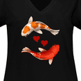 thumbnail image 4 of Inktastic Koi Carp Fish Japanese Women's Plus Size V-Neck T-Shirt, 4 of 5