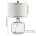 thumbnail image 5 of SAFAVIEH Armena 21.5 in. H Glass Table Lamp, Clear/Brass Gold, 5 of 6