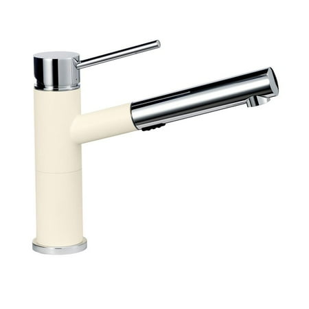 Blanco Alta Compact Pull-Out Dual - Biscotti/Chrome Dual Finish
